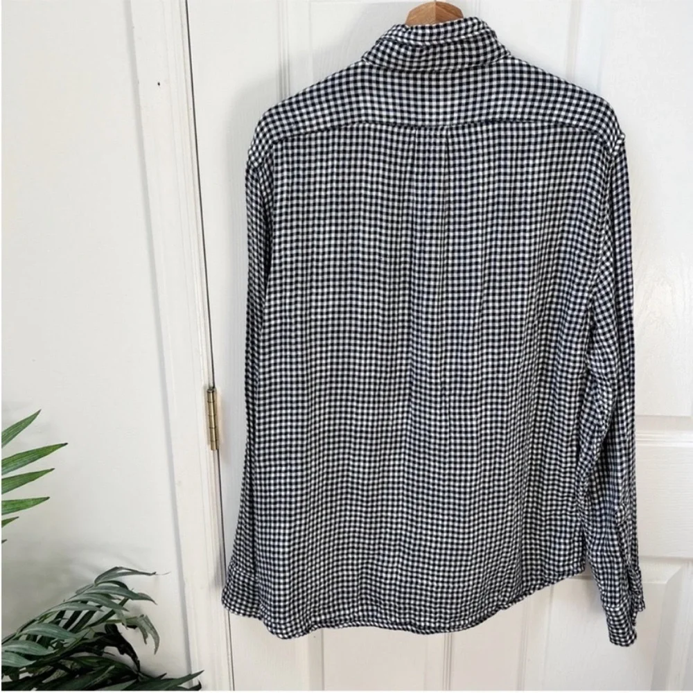 J. Crew Slim Double Weave Shirt Plaid Check
